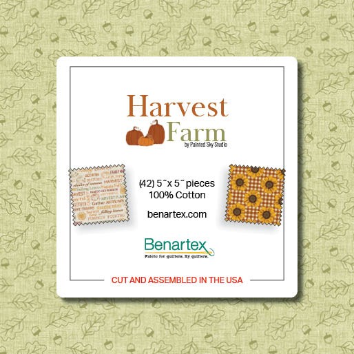 Harvest Farm 5 Inch Charm Pack Stoffpaket Herbst