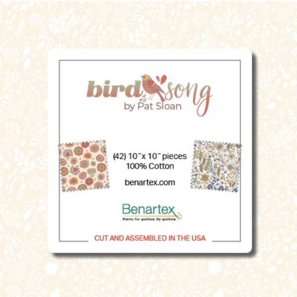 Birdsong 10 Inch Squares Stoffpaket