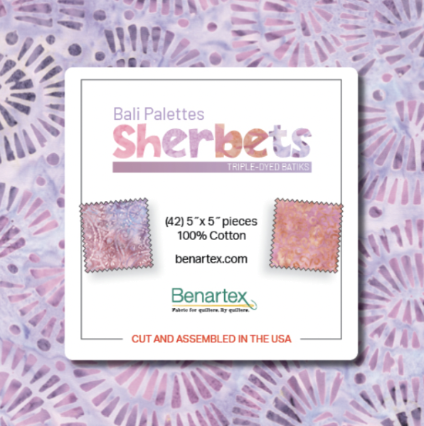 Bali Palettes Sherbets 5 Inch Charm Pack Batik Stoffpaket