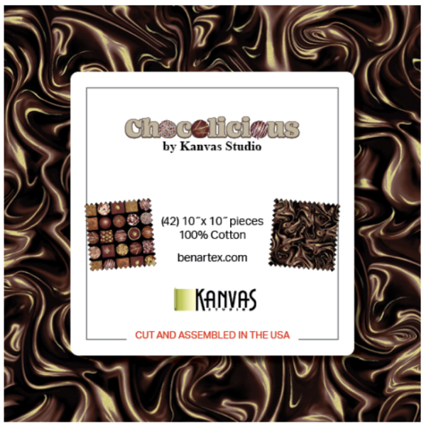 Chocolicious 10 Inch Squares Stoffpaket