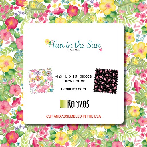 Fun In The Sun 10 Inch Squares Stoffpaket